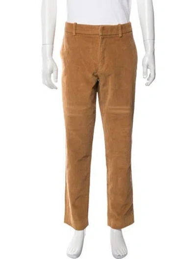 Pre-owned Moncler Corduroy Pants In Brown