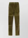 Moncler Corduroy Pants Featuring Pockets In Green