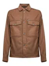 Moncler Corduroy Shirt In Brown