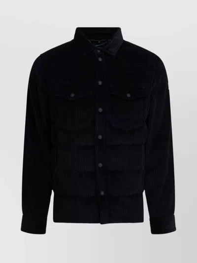 MONCLER CORDUROY SHIRT JACKET FEATURING CHEST POCKETS