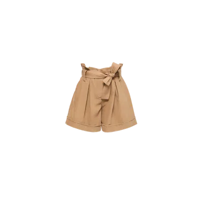 Moncler Corduroy Shorts In Neutral