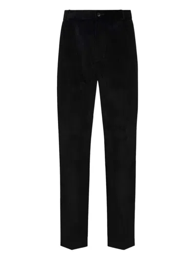 Moncler Corduroy Tailored Trousers In Black