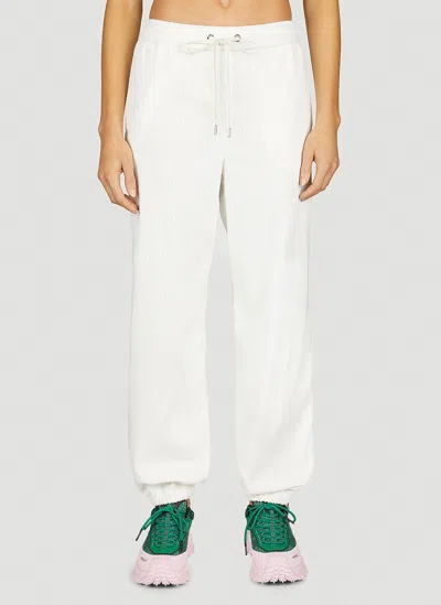 Moncler Corduroy Track Pants In White