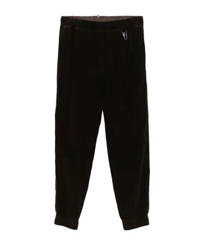 Moncler Corduroy Trousers In Black
