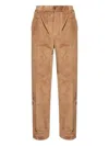 Moncler Corduroy Trousers In Brown