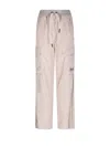 Moncler Beige Elastic Waistband Sweatpants In Rose