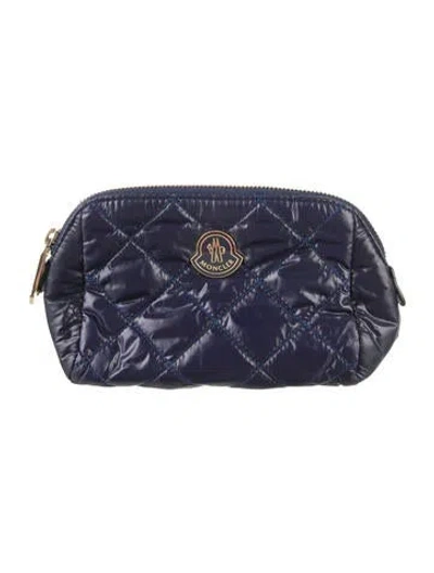 Pre-owned Moncler Cosmetic Bag In Blue