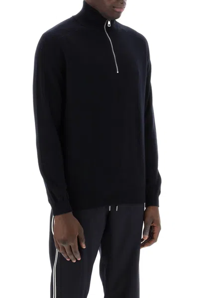 Moncler "cotton And Cashmere Blend Pul In Black