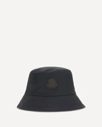 Moncler Cotton And Nylon Bucket Hat In Black