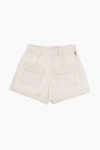 Moncler Cotton And Nylon Shorts With Doble Pockets