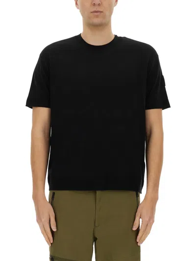 Moncler Cotton And Silk Knit In Black