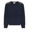 Moncler Cotton And Wool Sweater In Black