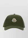 Moncler Cappello Da Baseball In Cotone Verde Oliva Uomo In Green