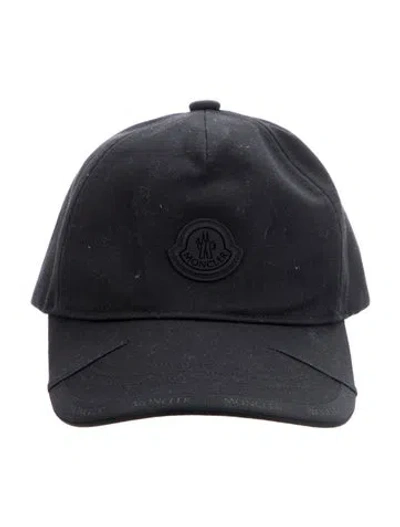 Pre-owned Moncler Cotton Baseball Hat In Black