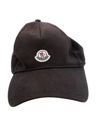 Pre-owned Moncler Cotton Baseball Hat In Black