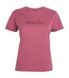 Moncler Embroidered Tee In Pink