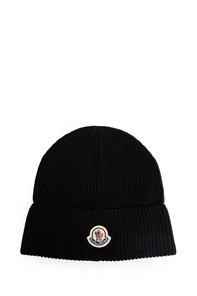 Moncler Cotton Beanie In Brown