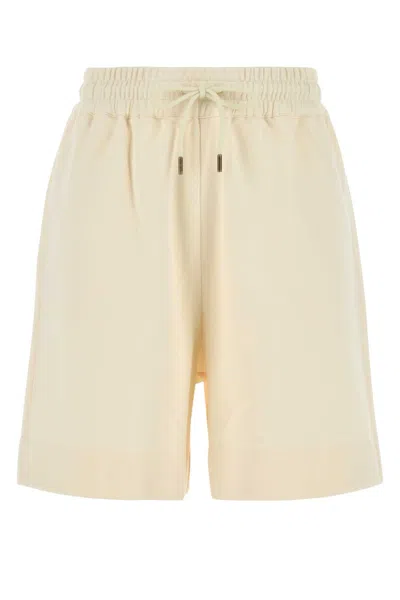 Moncler Cotton Bermuda Shorts In White