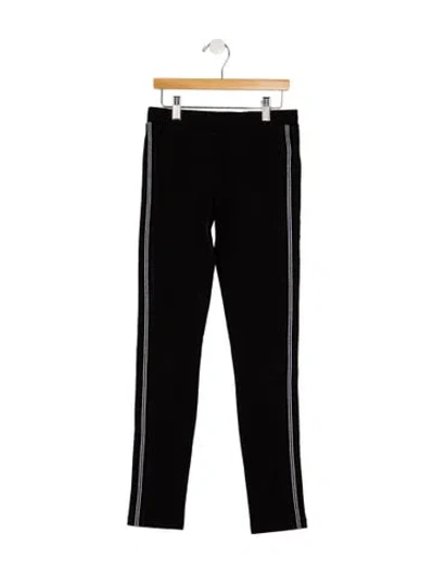 Pre-owned Moncler Kids' Cotton Black And Multicolor Patterned Casual Sweatpants