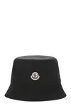 Moncler Black Logo Bucket Hat