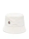 Moncler Cotton Bucket Hat In Beige