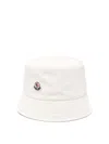 Moncler Cotton Bucket Hat In White