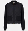 Moncler Padded Zip-up Jacket In Black