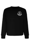 Moncler New Badge Logo-print Cotton Sweatshirt In Black