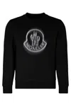 Moncler Cotton Crew-neck Sweatshirt In Black