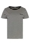 Moncler Cotton Crew-neck T-shirt In Black
