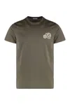 Moncler T-shirt Uni En Coton In Green