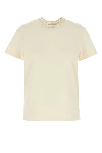 Moncler Cotton Crew-neck T-shirt In Neutral