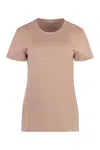 Moncler T-shirt With Logo In Pink