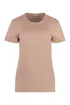 Moncler T-shirt With Logo In Pink