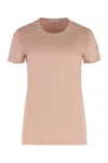 Moncler T-shirt With Logo In Pink
