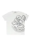 Moncler Cotton Crew-neck T-shirt In White