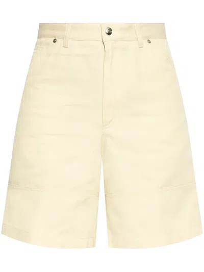MONCLER COTTON DENIM SHORTS