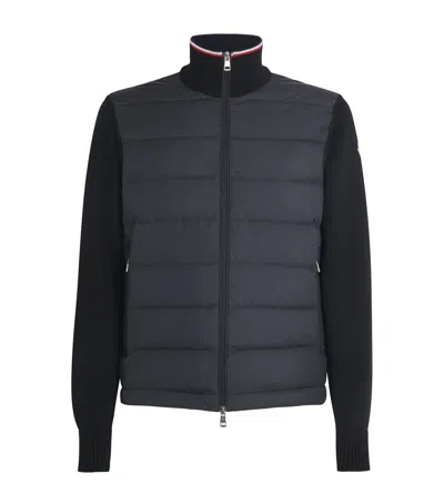 MONCLER COTTON DOWN-FRONT CARDIGAN