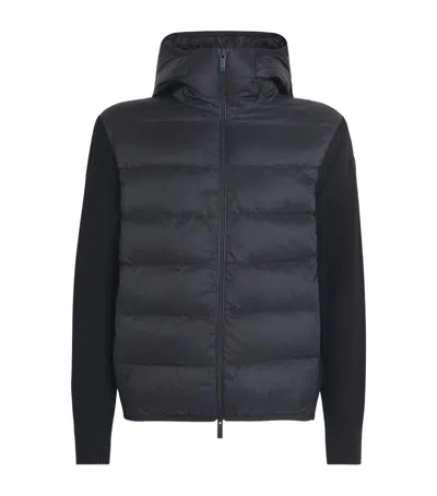MONCLER COTTON DOWN-FRONT CARDIGAN