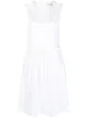 Moncler Sleeveless Cotton Mini Dress In 001