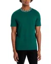 Moncler Cotton Embroidered Logo Graphic Tee In Forest Green