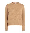 Moncler Logo-embroidered Cotton Sweatshirt In Brown