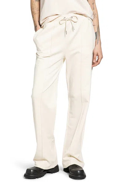 Moncler Cotton Fleece Sweatpants In Neutral