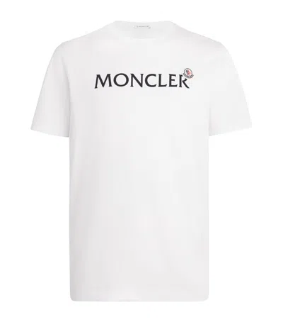 MONCLER COTTON FLOCKED LOGO T-SHIRT