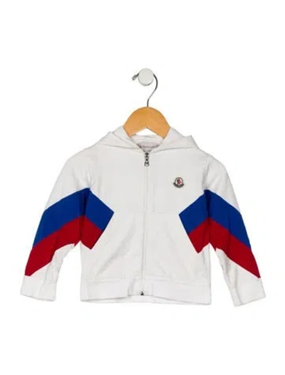 Pre-owned Moncler Babies' Cotton Full Zip Jacket In White