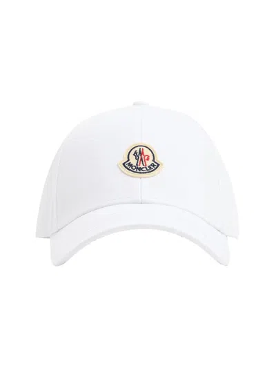 Moncler Cotton Gabardine Baseball Cap In Pink