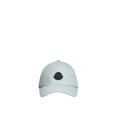 Moncler Casquette En Gabardine De Coton, Femme, Vert, Taille: Uni In Blue
