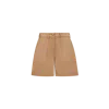Moncler Bermuda En Gabardine De Coton In Beige