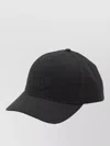 Moncler Cotton Gabardine Curved Brim Baseball Cap In Black