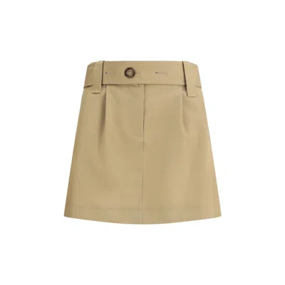 MONCLER COTTON GABARDINE MINISKIRT